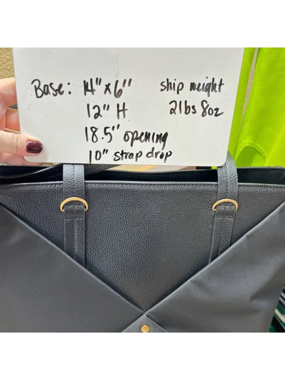 Stokke Explory X Signature Changing Bag Signature Black Faux Leather Nylon